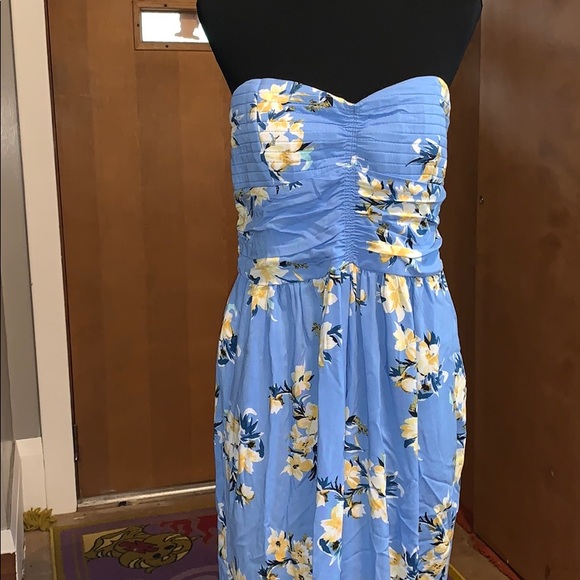 Band of Gypsies Pants - Band of Gypsies blue strapless jumpsuit